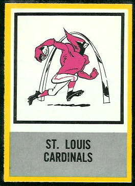 Cardinals Logo 1967 Philadelphia football card