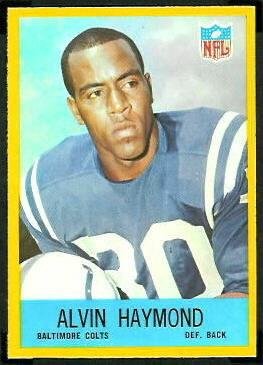 Alvin Haymond 1967 Philadelphia football card