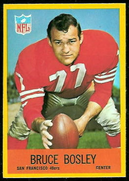 Bruce Bosley 1967 Philadelphia football card