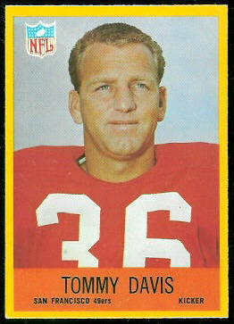 Tommy Davis 1967 Philadelphia football card