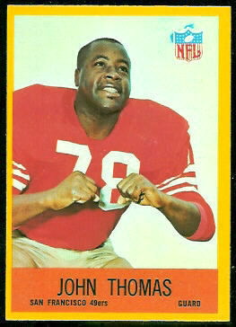 John Thomas 1967 Philadelphia football card