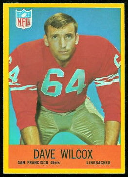 Dave Wilcox 1967 Philadelphia football card