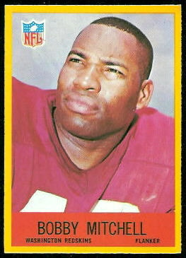 Bobby Mitchell 1967 Philadelphia football card Bobby Mitchell 1967 Philadelphia football card