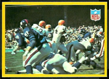 Browns Play 1967 Philadelphia football card