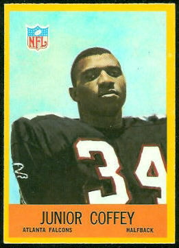 Junior Coffey 1967 Philadelphia football card