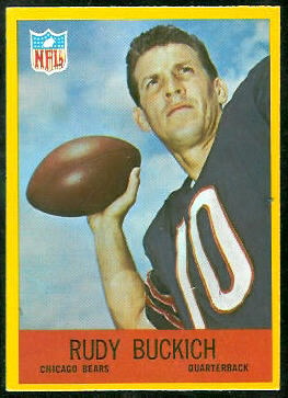 Rudy Bukich 1967 Philadelphia football card Rudy Bukich 1967 Philadelphia football card