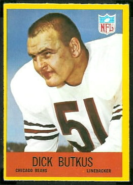 Dick Butkus 1967 Philadelphia football card