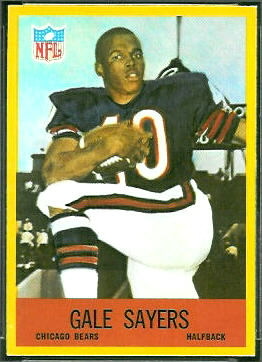 Gale Sayers 1967 Philadelphia football card