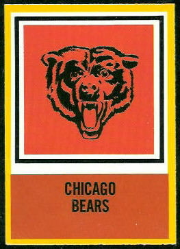 Bears Logo 1967 Philadelphia football card