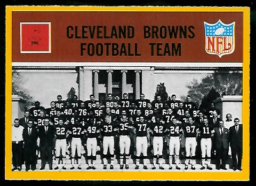 browns team cleveland 1967 card philadelphia football 1966 vintage footballcardgallery interactive