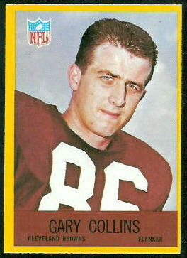 Gary Collins 1967 Philadelphia football card