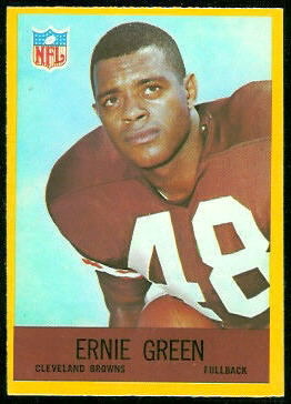 Ernie Green 1967 Philadelphia football card