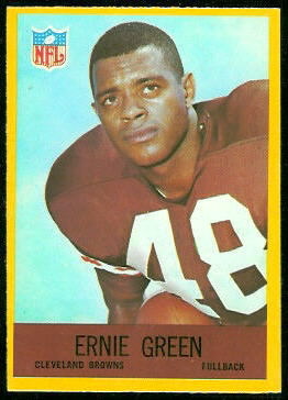 Ernie Green 1967 Philadelphia football card