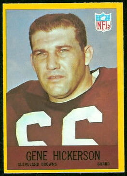 Gene Hickerson 1967 Philadelphia football card