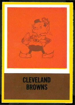 Browns Logo 1967 Philadelphia football card Browns Logo 1967 Philadelphia football card
