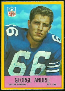 George Andrie 1967 Philadelphia football card George Andrie 1967 Philadelphia football card