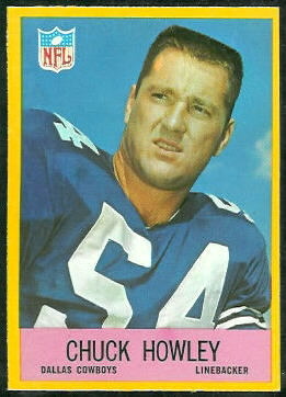 Chuck Howley 1967 Philadelphia football card