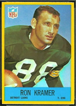 Ron Kramer 1967 Philadelphia football card