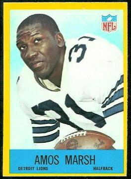 Amos Marsh 1967 Philadelphia football card