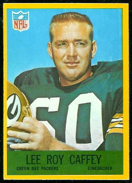 Lee Roy Caffey 1967 Philadelphia football card Lee Roy Caffey 1967 Philadelphia football card