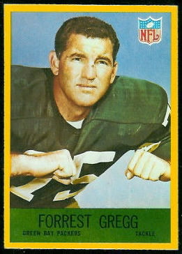 Forrest Gregg 1967 Philadelphia football card