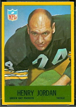 Henry Jordan 1967 Philadelphia football card