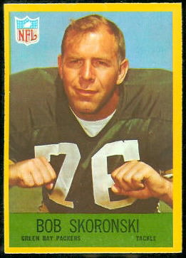 Bob Skoronski 1967 Philadelphia football card