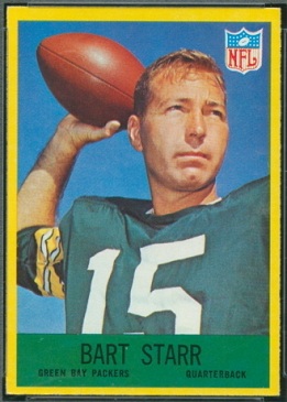 Bart Starr 1967 Philadelphia football card