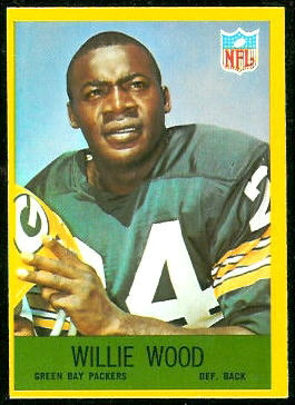 Willie Wood 1967 Philadelphia football card