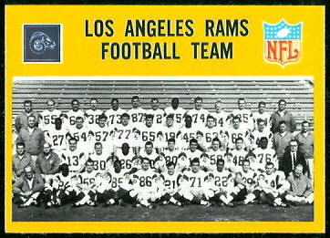 Los Angeles Rams Team 1967 Philadelphia football card