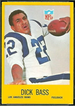 Dick Bass 1967 Philadelphia football card