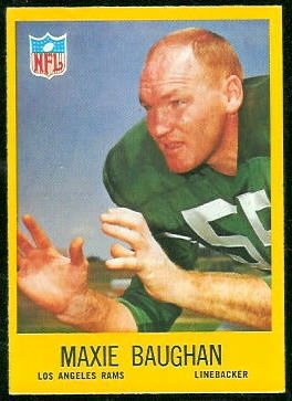 Maxie Baughan 1967 Philadelphia football card