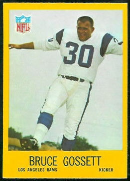 Bruce Gossett 1967 Philadelphia football card