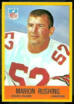 Marion Rushing 1967 Philadelphia football card