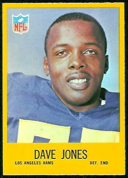 Deacon Jones 1967 Philadelphia football card Deacon Jones 1967 Philadelphia football card