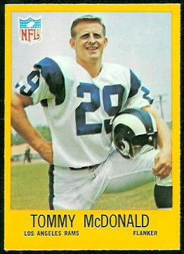 Tommy McDonald 1967 Philadelphia football card