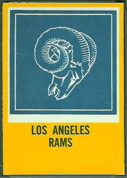 Rams Logo 1967 Philadelphia football card Rams Logo 1967 Philadelphia football card