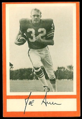 Joe Auer 1967 Royal Castle Dolphins football card