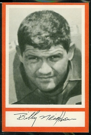 Bill Neighbors 1967 Royal Castle Dolphins football card Bill Neighbors 1967 Royal Castle Dolphins football card