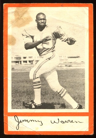 Jim Warren 1967 Royal Castle Dolphins football card Jim Warren 1967 Royal Castle Dolphins football card