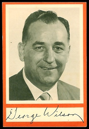 George Wilson Sr. 1967 Royal Castle Dolphins football card