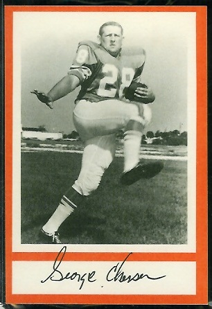 George Chesser 1967 Royal Castle Dolphins football card