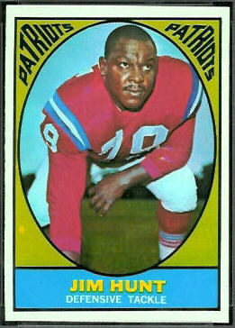 Jim Hunt 1967 Topps football card