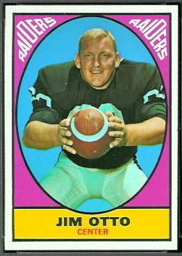 Jim Otto 1967 Topps football card Jim Otto 1967 Topps football card