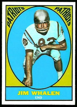 Jim Whalen 1967 Topps football card Jim Whalen 1967 Topps football card