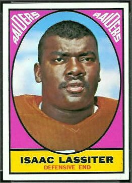 Ike Lassiter 1967 Topps football card