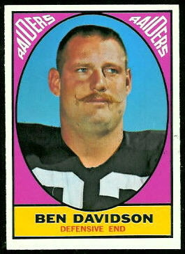 Ben Davidson 1967 Topps football card Ben Davidson 1967 Topps football card