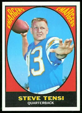 Steve Tensi 1967 Topps football card