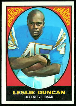 Speedy Duncan 1967 Topps football card