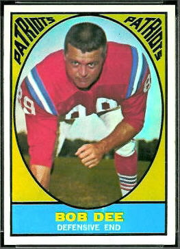 Bob Dee 1967 Topps football card